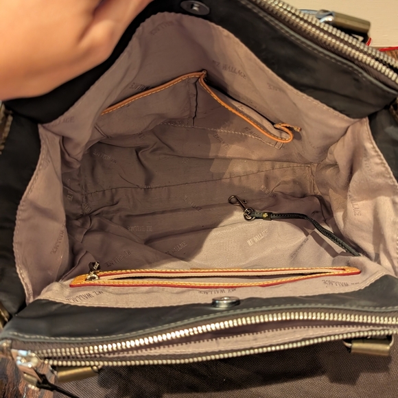 MZ Wallace Jane Tote - grey steal Bedford patent metallic - Picture 8 of 11